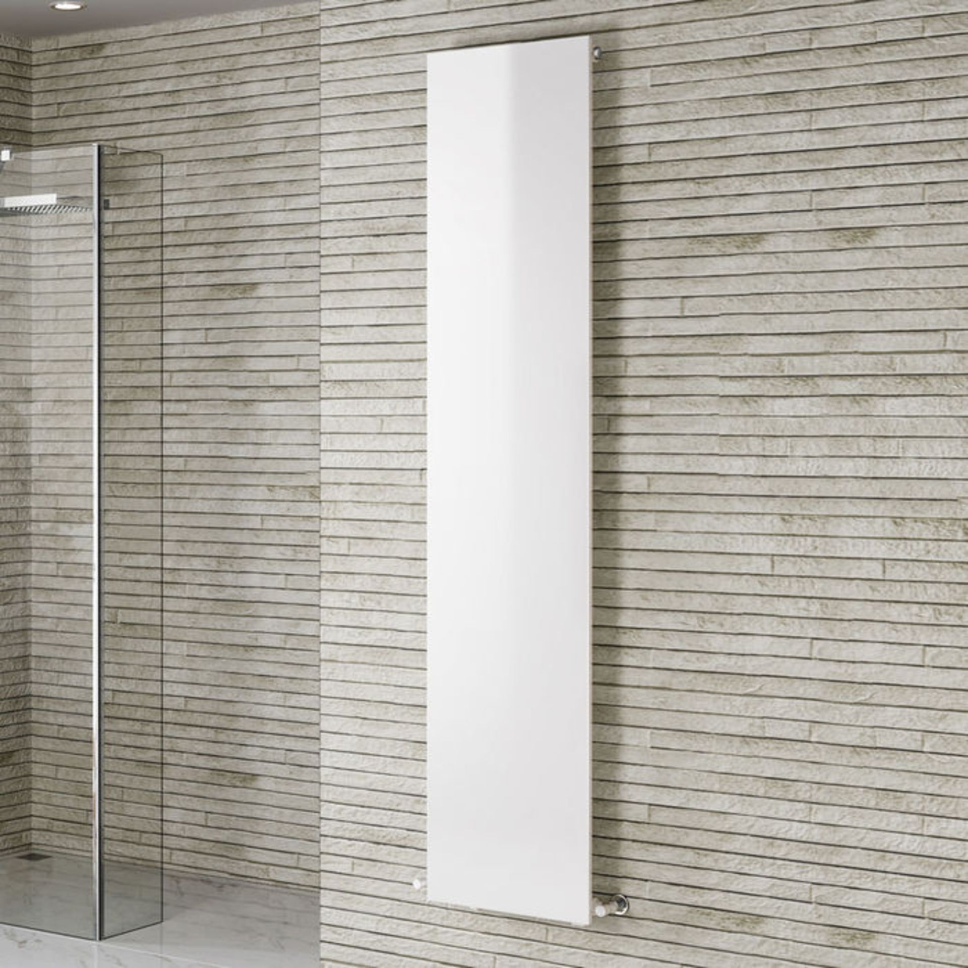(L73) 1800x380 Ultra Slim White Radiator. RRP £399.99. Tested to BS EN 442 standards Complies with - Image 2 of 3