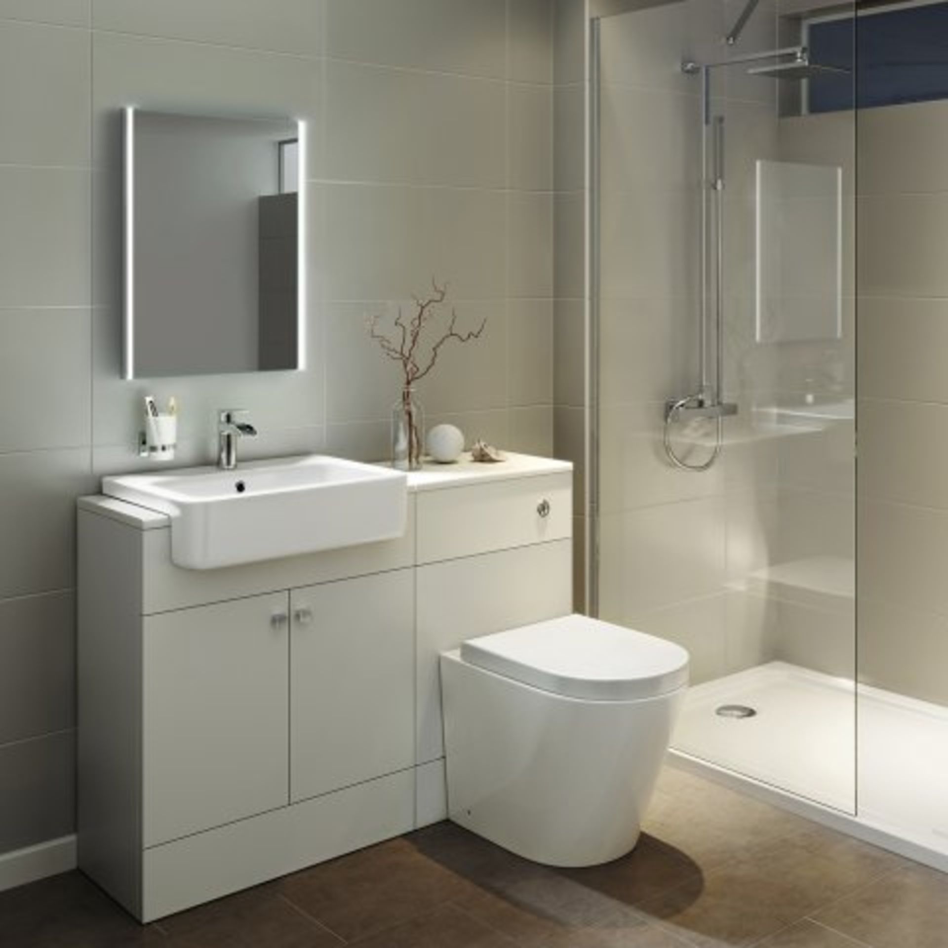 (J14) 450x600mm Lunar Illuminated LED Mirror RRP £324.99 Our Lunar range of mirrors comprises of - Image 4 of 4