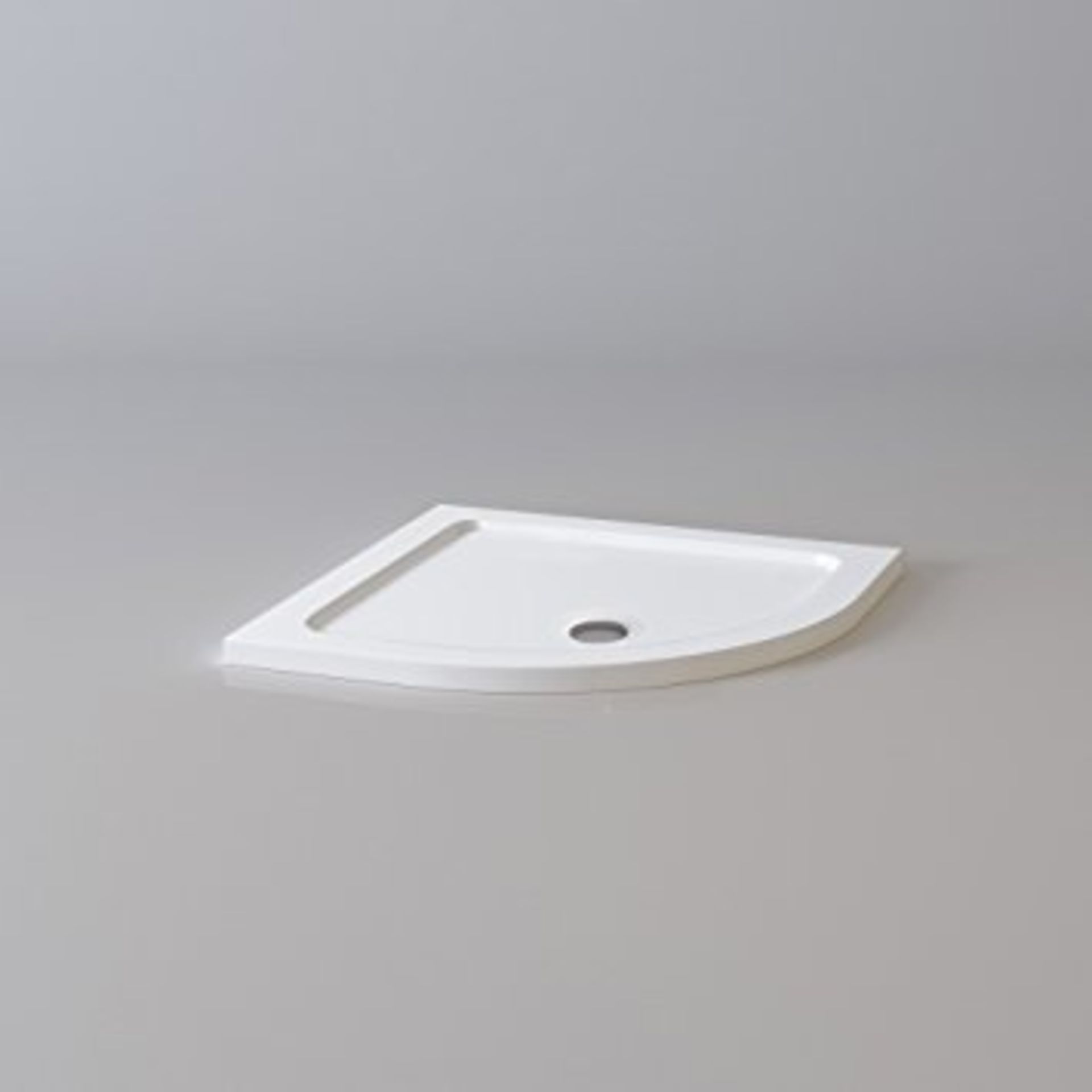 (L61) 900x900mm Quadrant Ultra Slim Stone Shower Tray RRP £224.99 Low profile ultra slim design