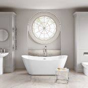 (L15)1700mmx710mm Caitlyn Freestanding Bath. RRP £1,124.99. Visually simplistic to suit any bathroom