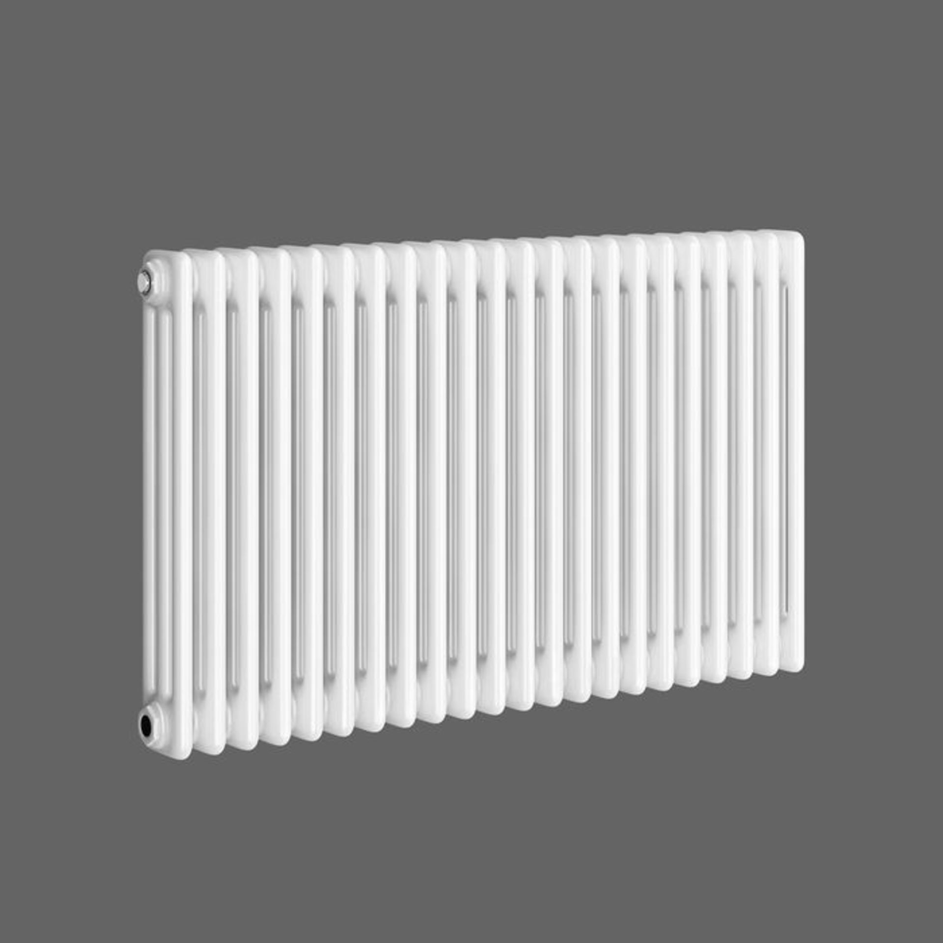 (L6)600x1000mm White Triple Panel Horizontal Colosseum Traditional Radiator RRP £383.99 Low carbon - Image 3 of 3