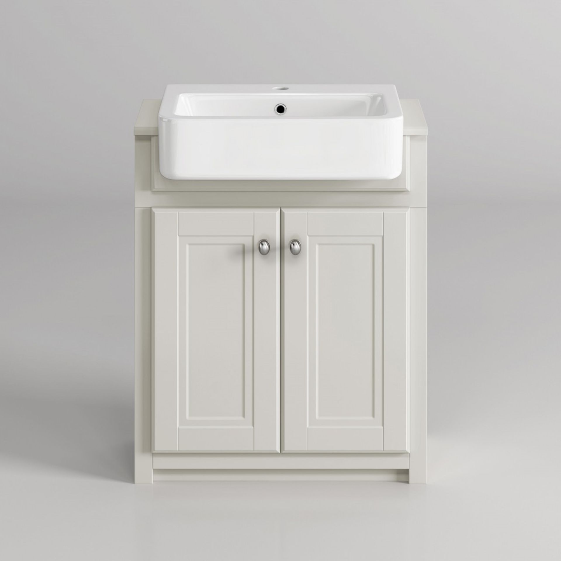 (L43) 667mm Cambridge Clotted Cream Floorstanding Basin Vanity Unit RRP £499.99. COMES COMPLETE WITH - Image 2 of 2