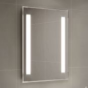 (L1) 500x700mm Omega Illuminated LED Mirror. RRP £349.99. Energy efficient LED lighting with IP44