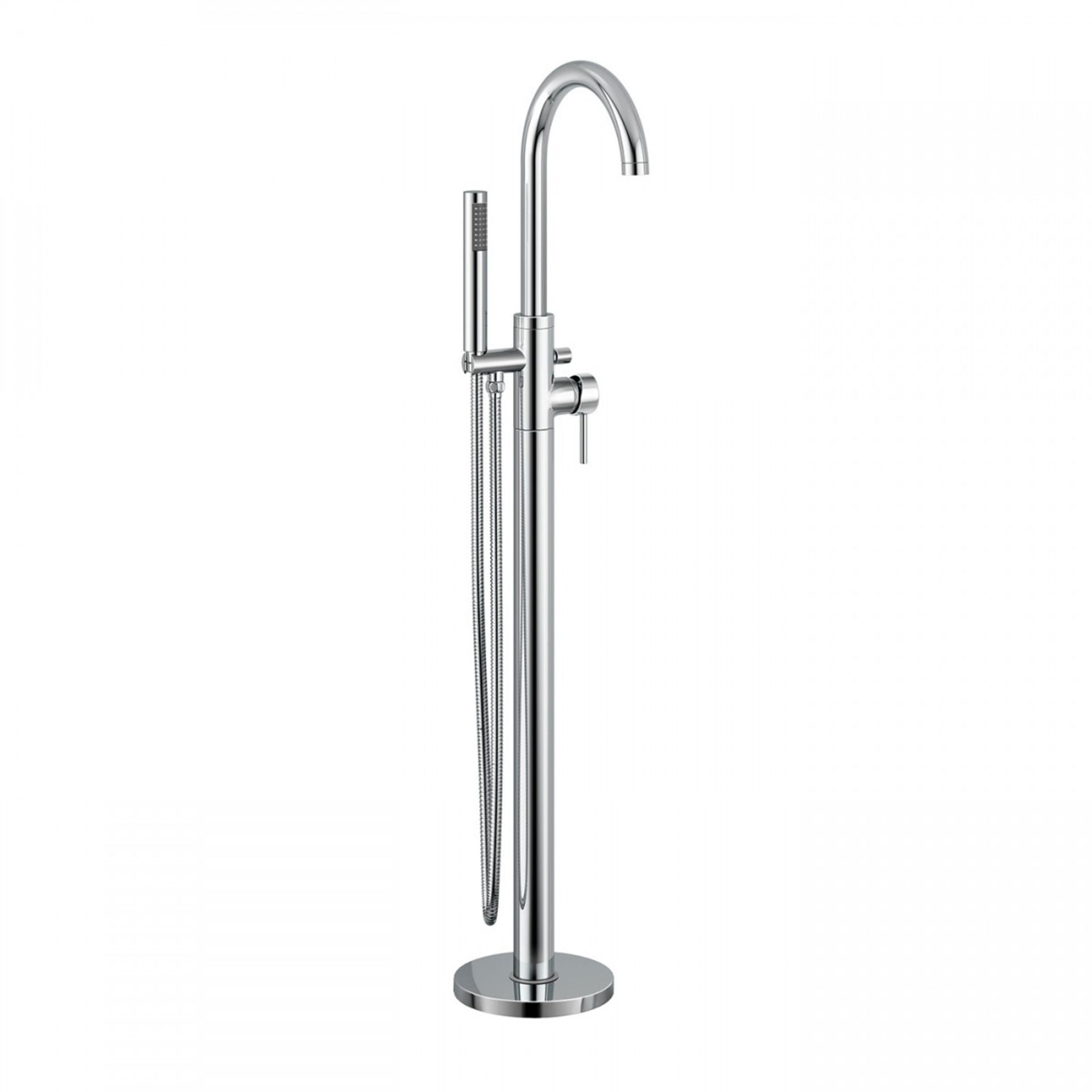 (L14)Gladstone Freestanding Thermostatic Bath Mixer Tap with Hand Held Shower Head. Chrome Plated - Image 2 of 2