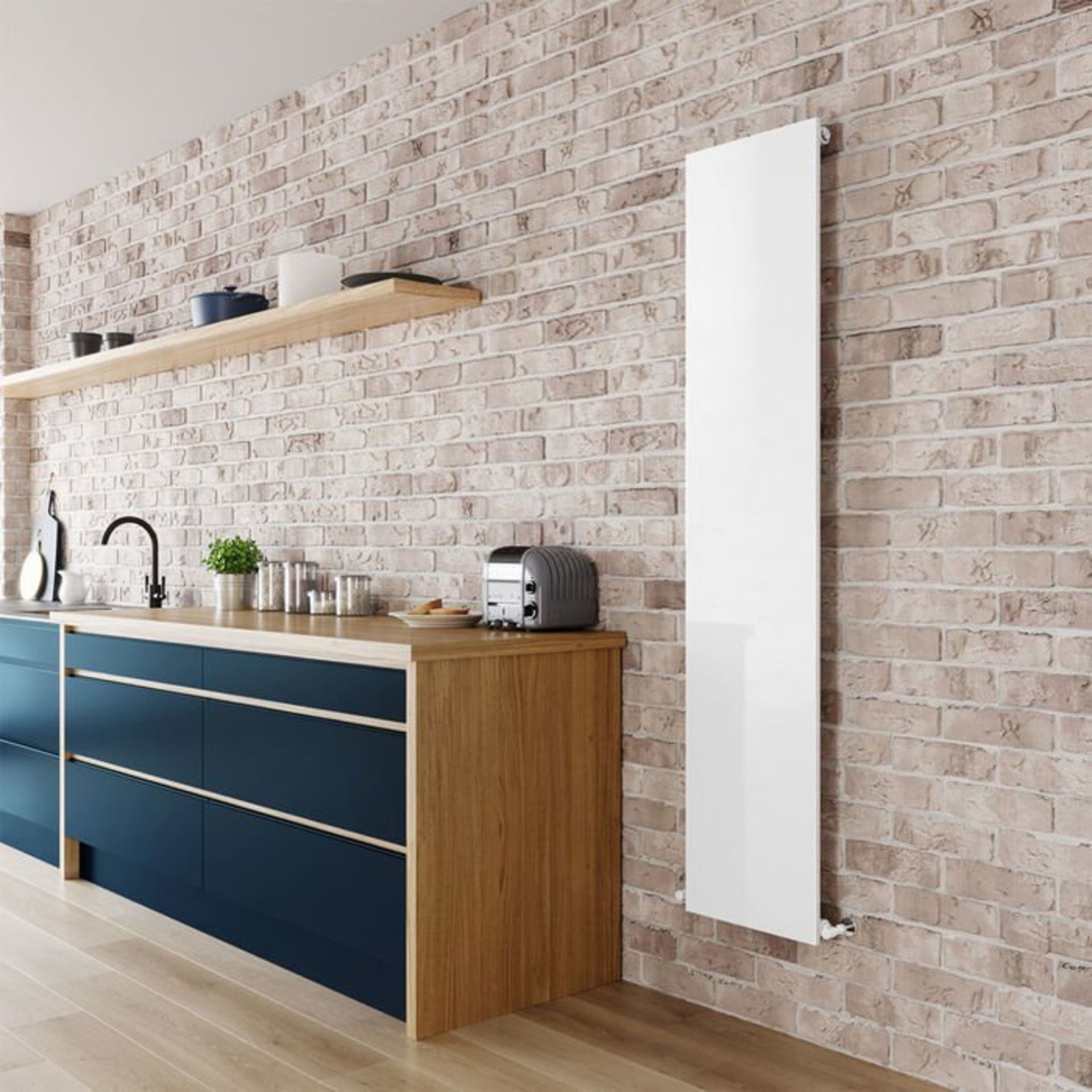 (L73) 1800x380 Ultra Slim White Radiator. RRP £399.99. Tested to BS EN 442 standards Complies with - Image 3 of 3
