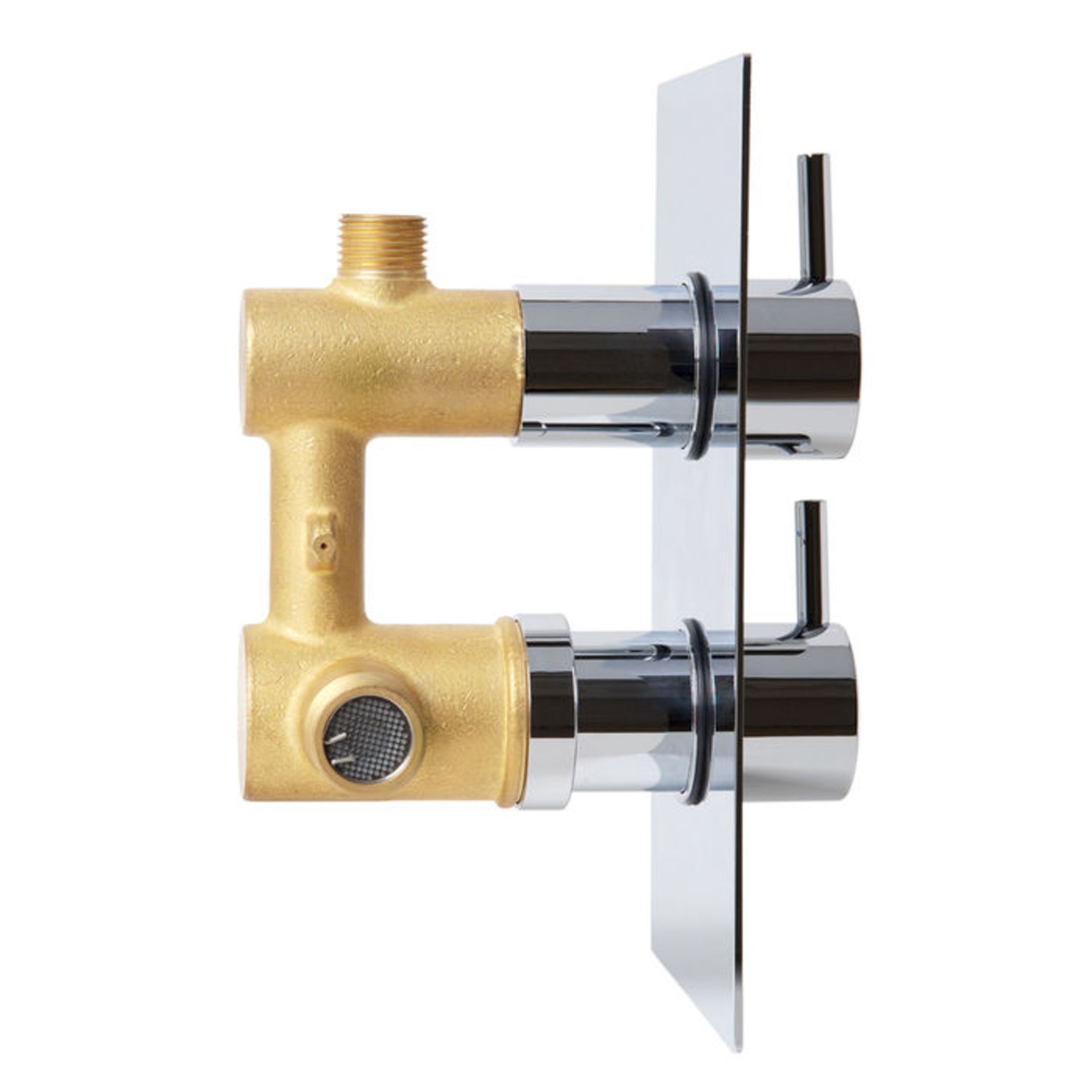 (L163) Round One Way Concealed Valve. RRP £299.99. Chrome plated solid brass Built in anti- - Image 2 of 2