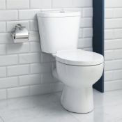 (E89) Mondella Maestro Close Coupled Toilet inc Soft Close Seat. RRP £399.99. Long Lasting Quality