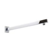 (E95) Square Straight Wall Mounted Shower Arm Chrome plated solid brass Standard 1/2 inch connection