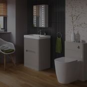 (E104) 450x600mm Galactic Illuminated LED Mirror Cabinet & Shaver Socket RRP £349.99 We love this