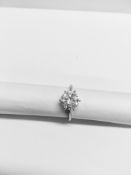 2.00ct diamond aolitaire ring set in 18ct white gold. I colour and i1 clarity. High 4 claw