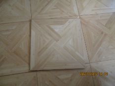 80 x Solid bamboo cross woven floor tiles
