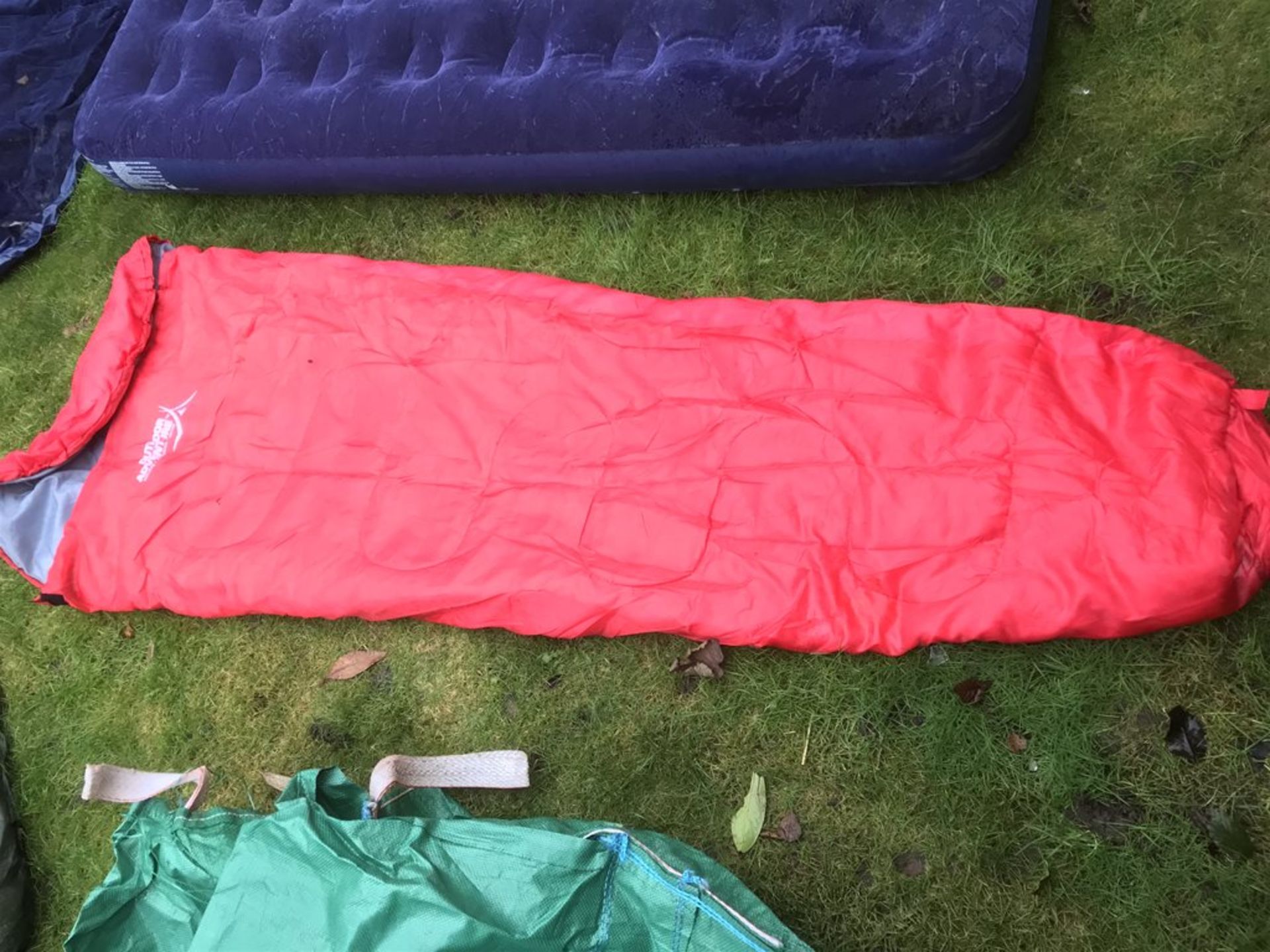 Camping gear hardly used 2 x Airbeds 2 x Sleeping bags + groundsheet + carry bag - Image 3 of 5