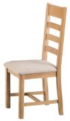 4 x Oak Ladder Back Chairs