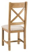 4 x Oak Cross Back Chairs