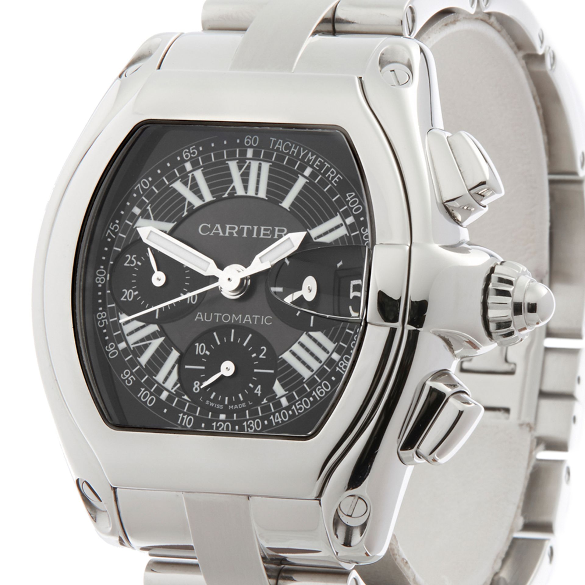 Cartier Roadster XL Chrongraph Stainless Steel - 2618 or W62019X6 - Image 3 of 7