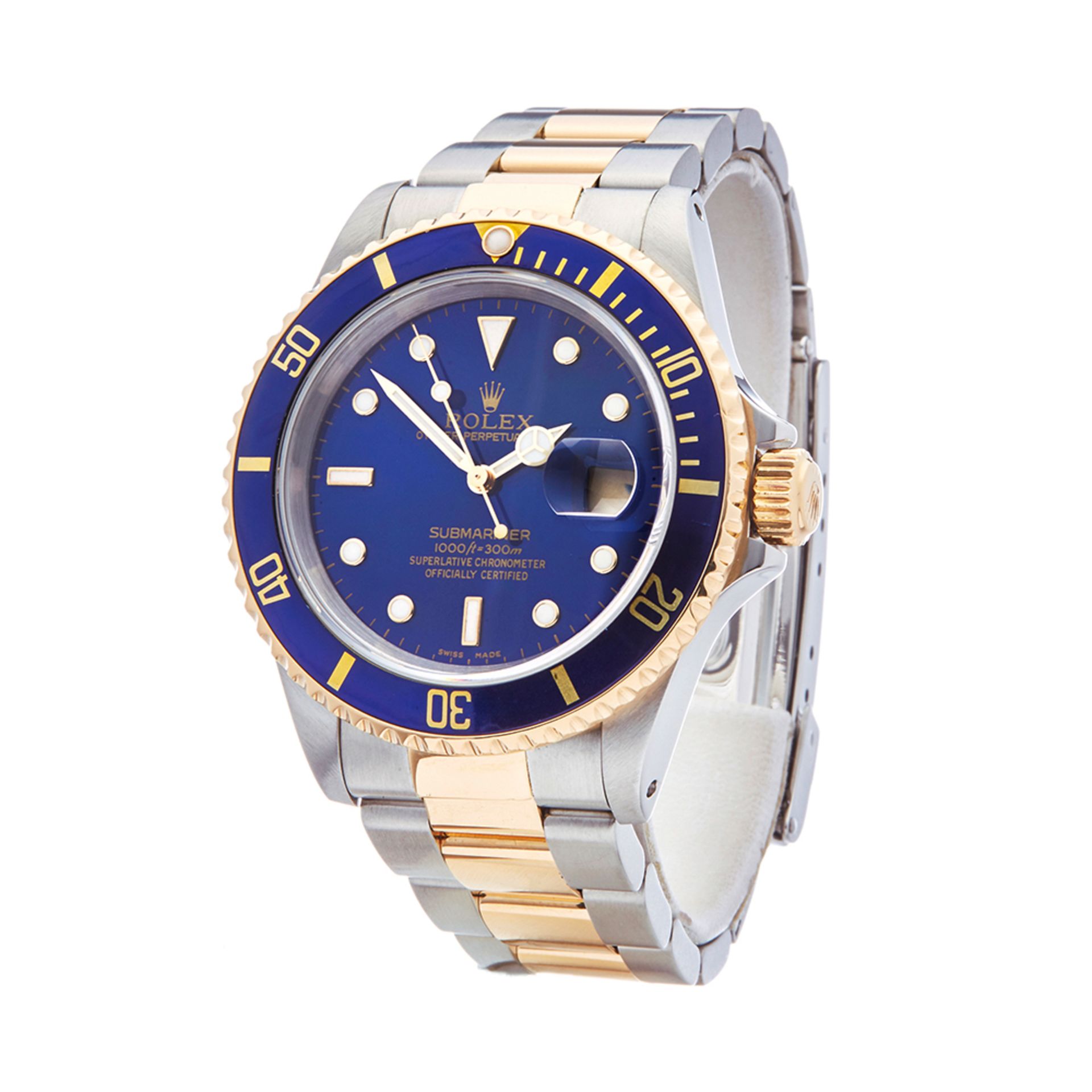 Submariner 40mm Stainless Steel & 18K Yellow Gold - 16613 - Image 3 of 8