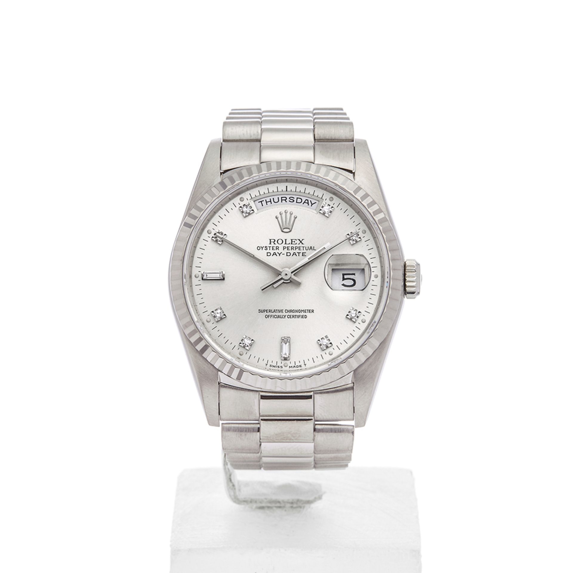 Day-Date 36mm 18K White Gold - 18239 - Image 2 of 7