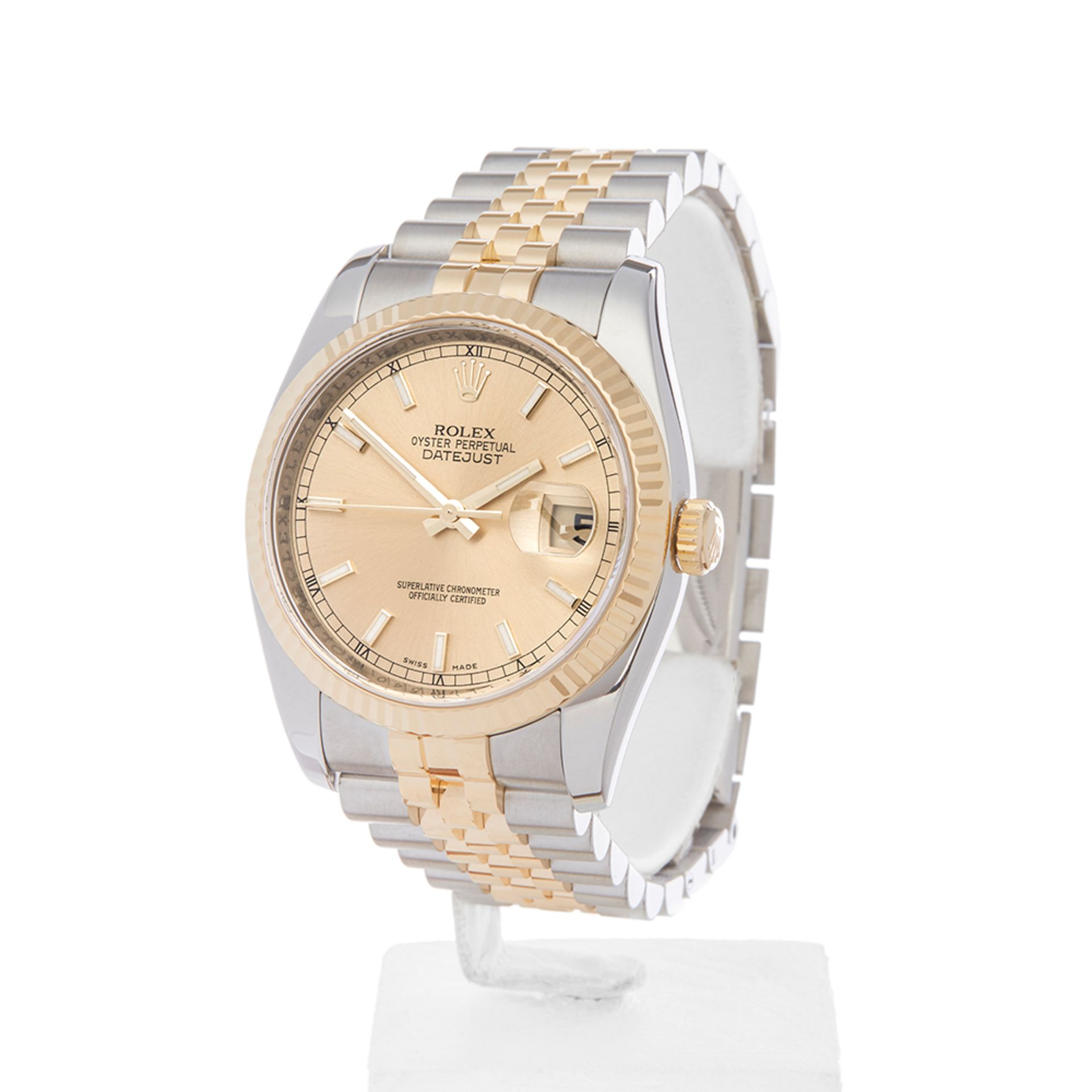 Datejust 36mm Stainless Steel & 18K Yellow Gold - 116233 - Image 3 of 8