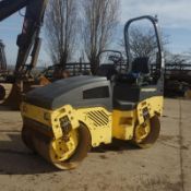 2006 Bomag BW100AD Twin Drum Roller, 1462 Hours From New