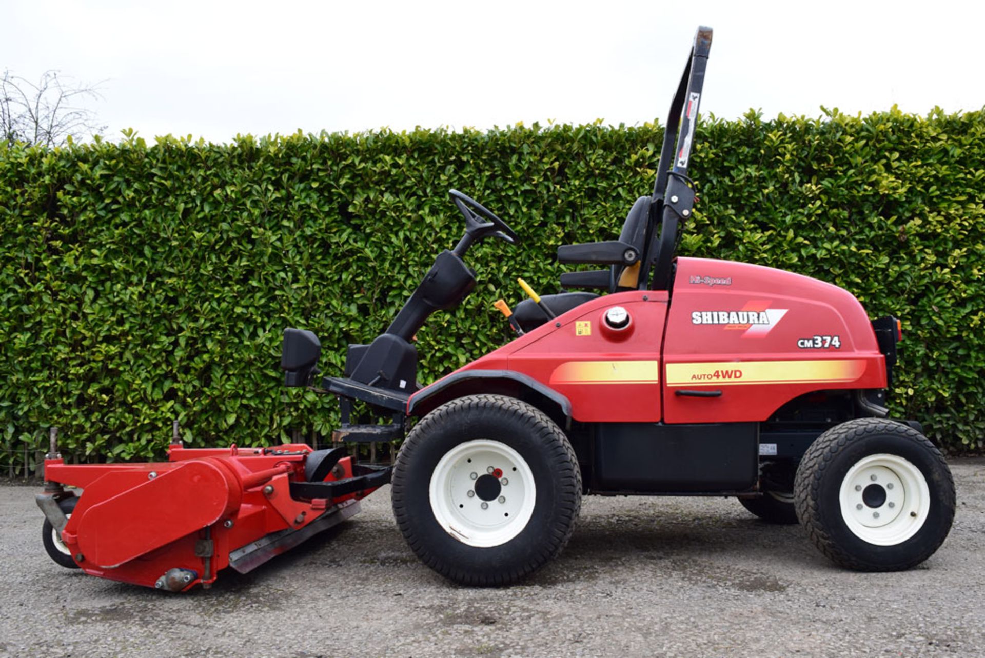2012 Shibaura CM374 Ride On With Trimax Flail Mower
