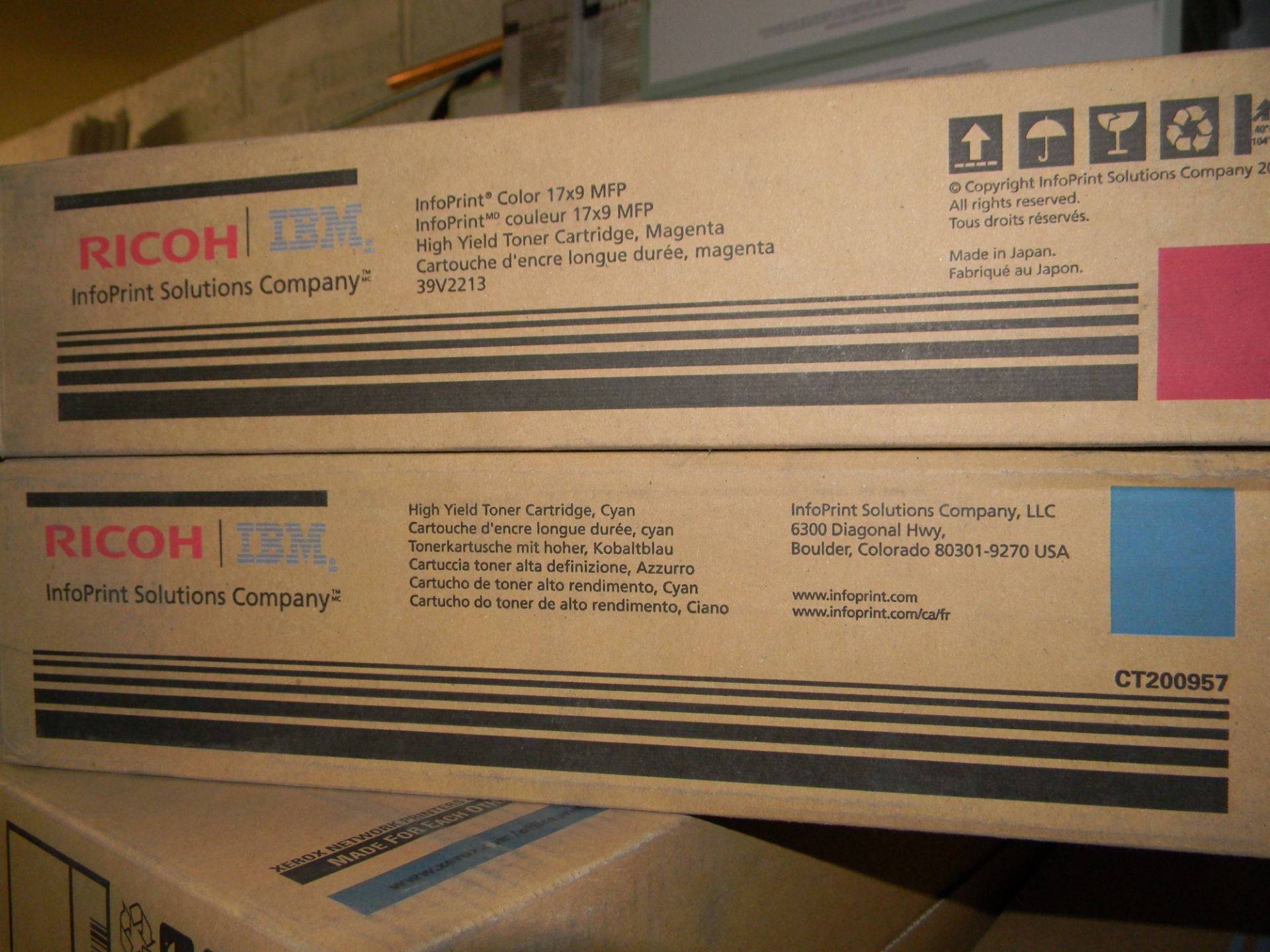 Ricoh/IBM Colour Toner for InfoPoint Color 17x9 MFP (1 x Magenta & 1 x Cyan)