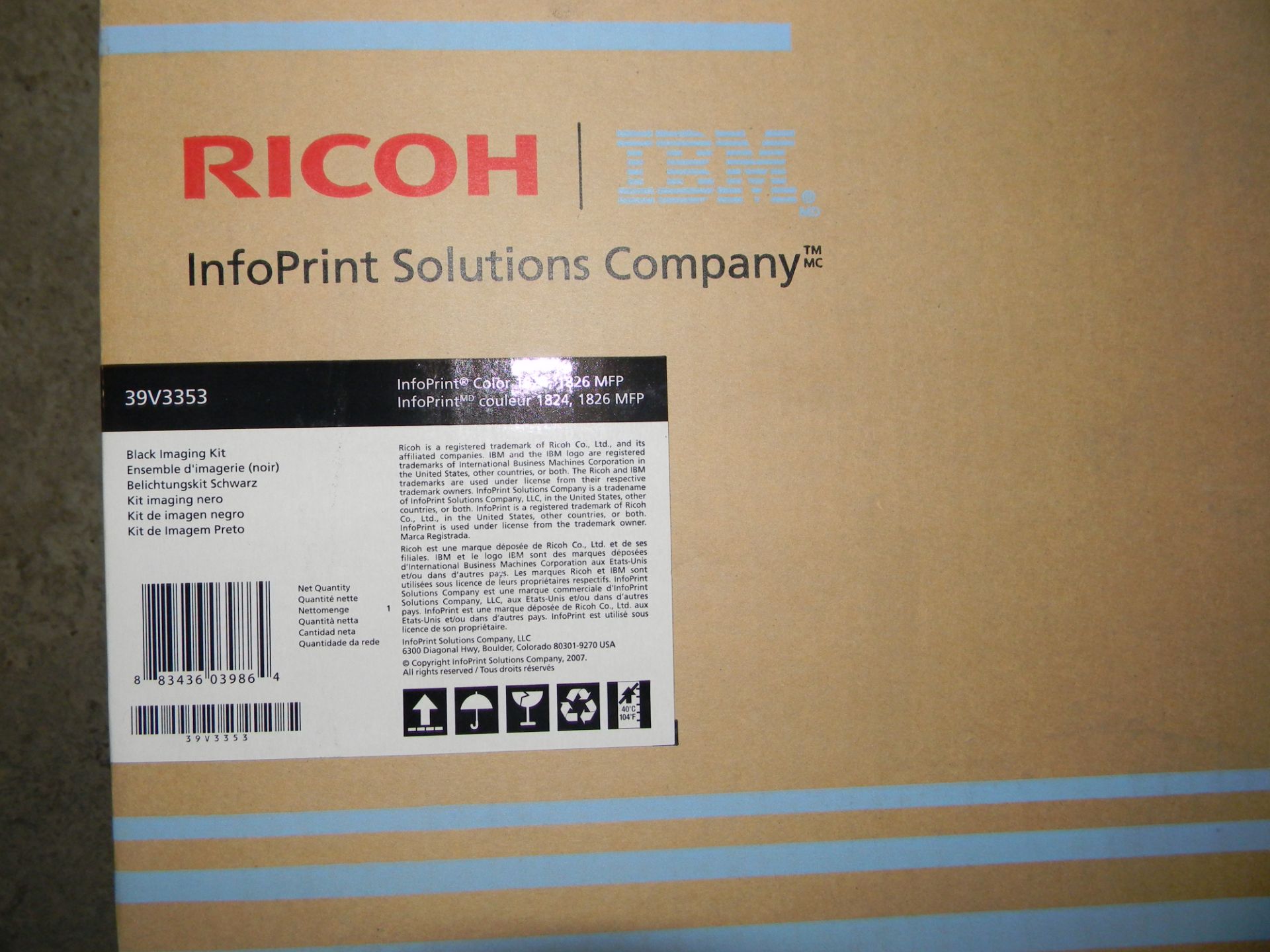 Ricoh/IBM Black Imaging Kit 39V3353