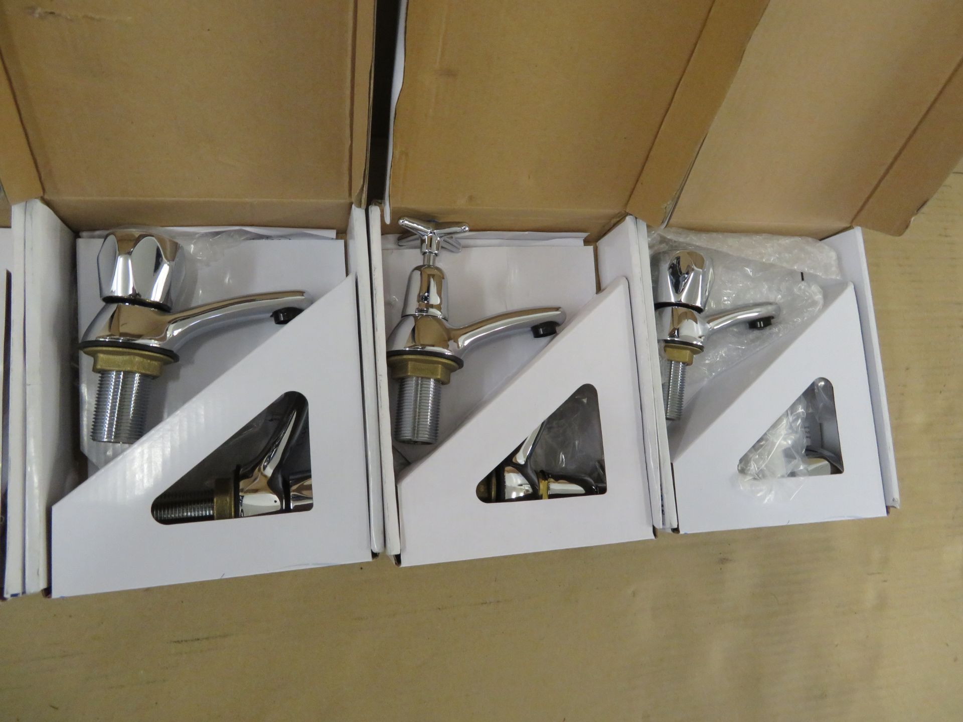 (T5) 5 X Various Sets Of Brand New Chrome Plated Bathroom/Kitchen Mixer Taps. Total Approx. Rrp - Image 3 of 3