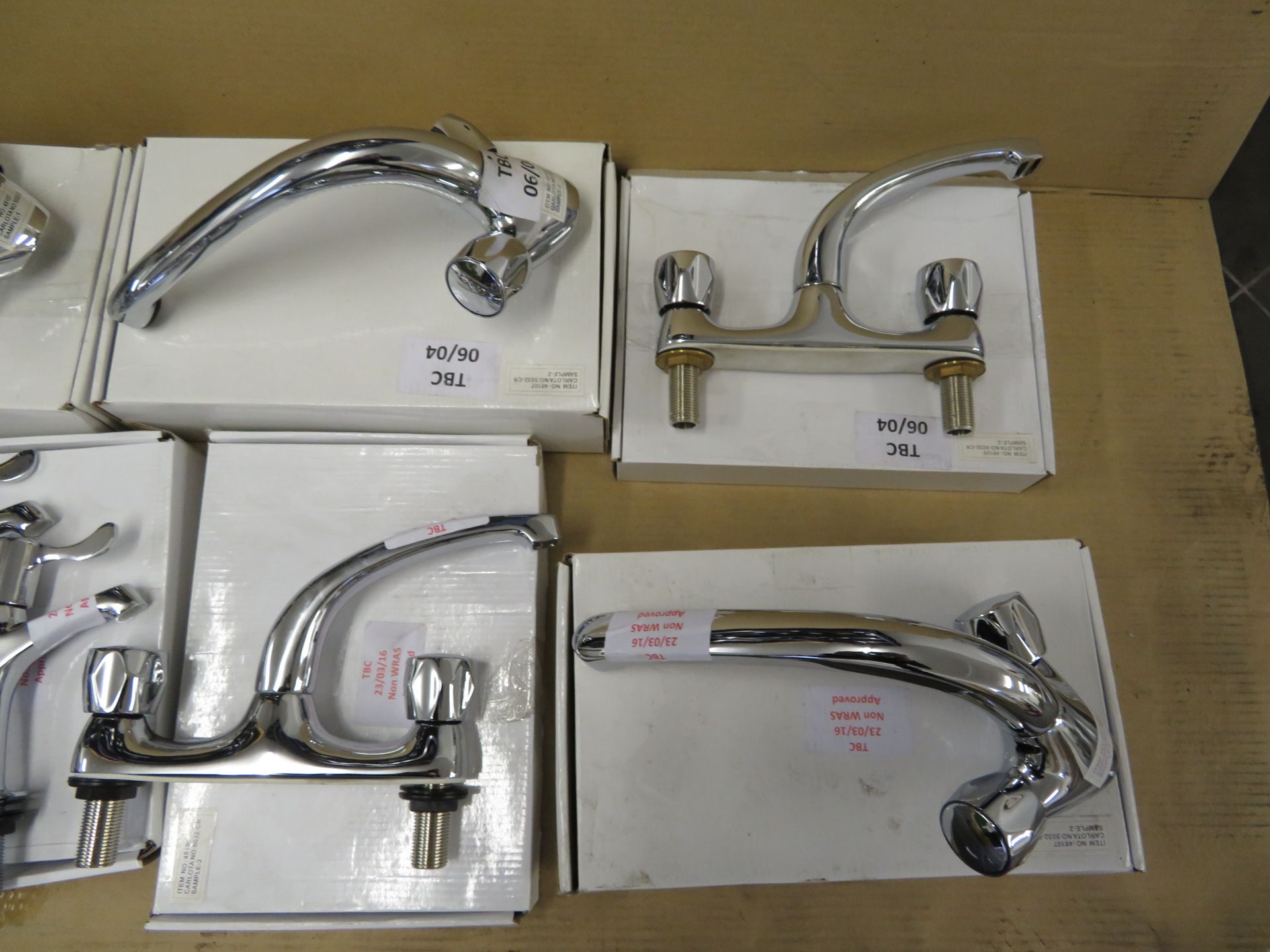 (T8) 7 X Various Sets Of Brand New Chrome Plated Bathroom/Kitchen Mixer Taps. Total Approx. Rrp - Image 3 of 3