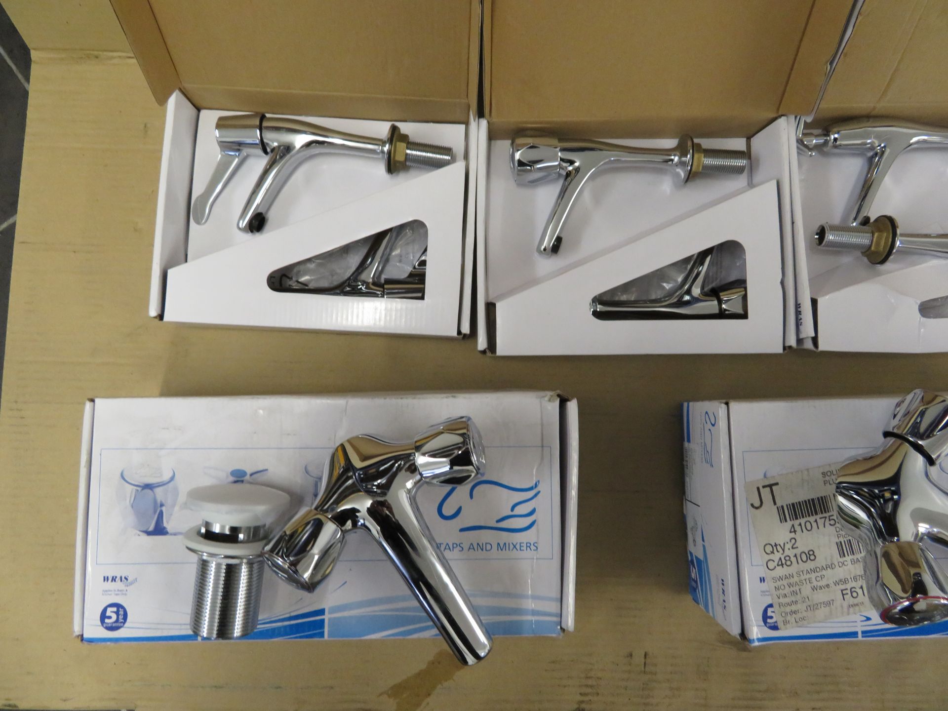 (T7) 5 X Various Sets Of Brand New Chrome Plated Bathroom/Kitchen Mixer Taps. Total Approx. Rrp - Image 2 of 3