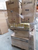 (Ts9) Pallet To Contain 15 X Items Of Various Bathroom Stock To Include: Toilet Pan, Basin Unit,
