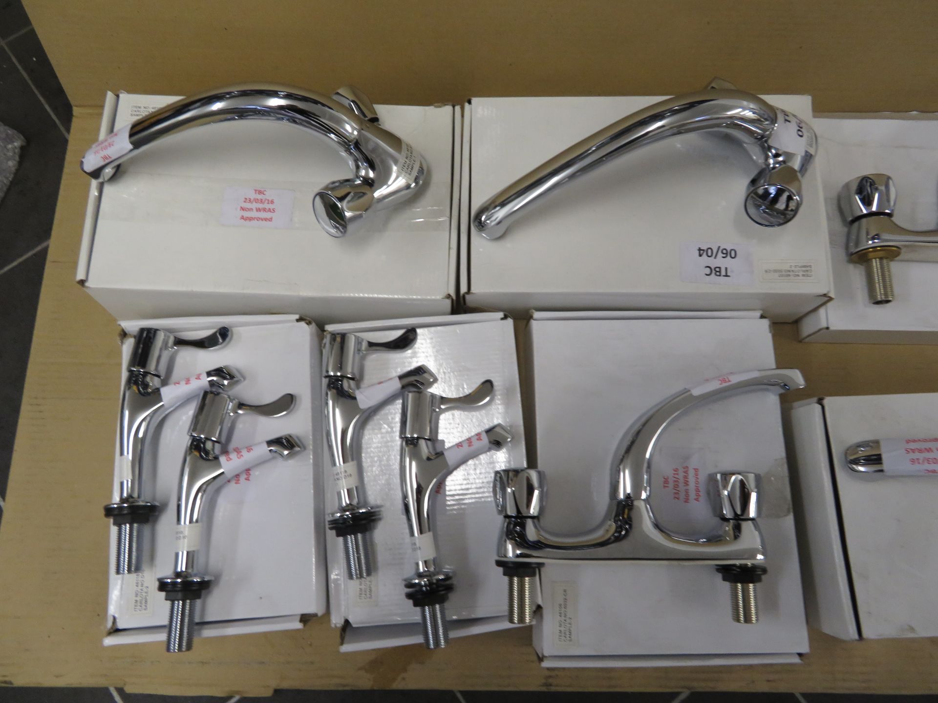 (T8) 7 X Various Sets Of Brand New Chrome Plated Bathroom/Kitchen Mixer Taps. Total Approx. Rrp - Image 2 of 3