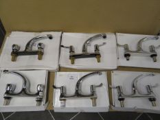 (T9) 6 X Various Brand New Swan Bath Mixer Taps. Total Lot Rrp £584. Uk Delivery Available. We Can