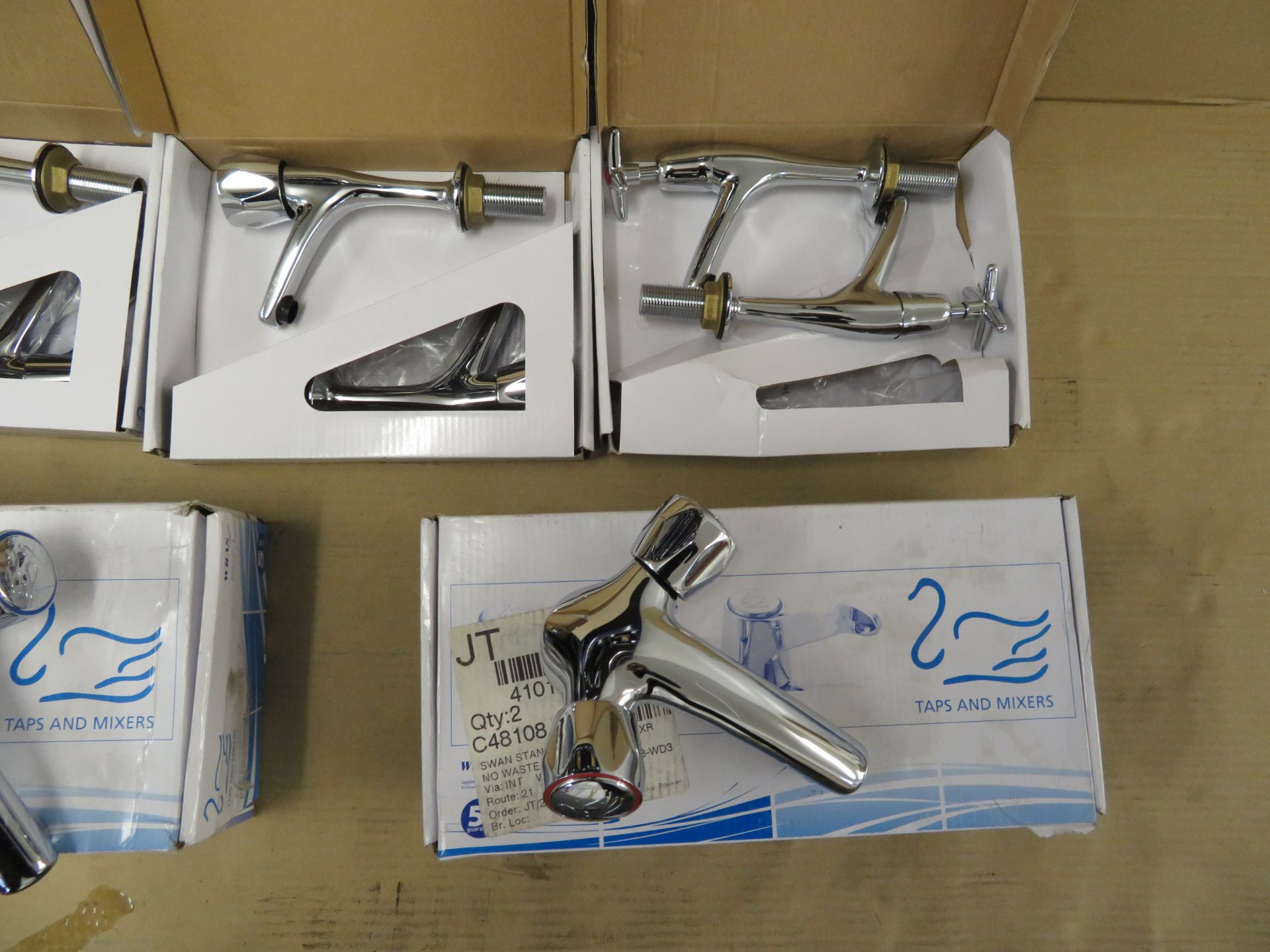 (T7) 5 X Various Sets Of Brand New Chrome Plated Bathroom/Kitchen Mixer Taps. Total Approx. Rrp - Image 3 of 3