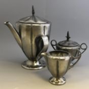 3 Piece Pewter Coffee Set - Norway