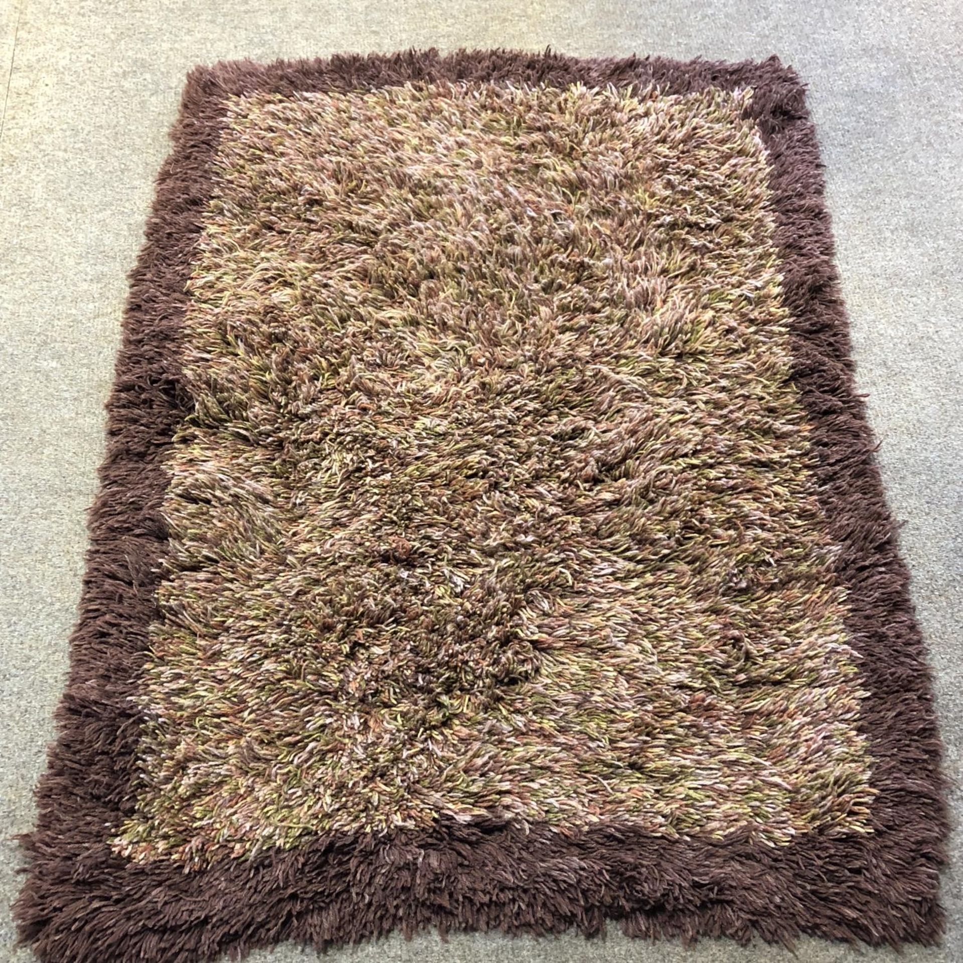 Retro Scandinavian Long Pile Shaggy Rug