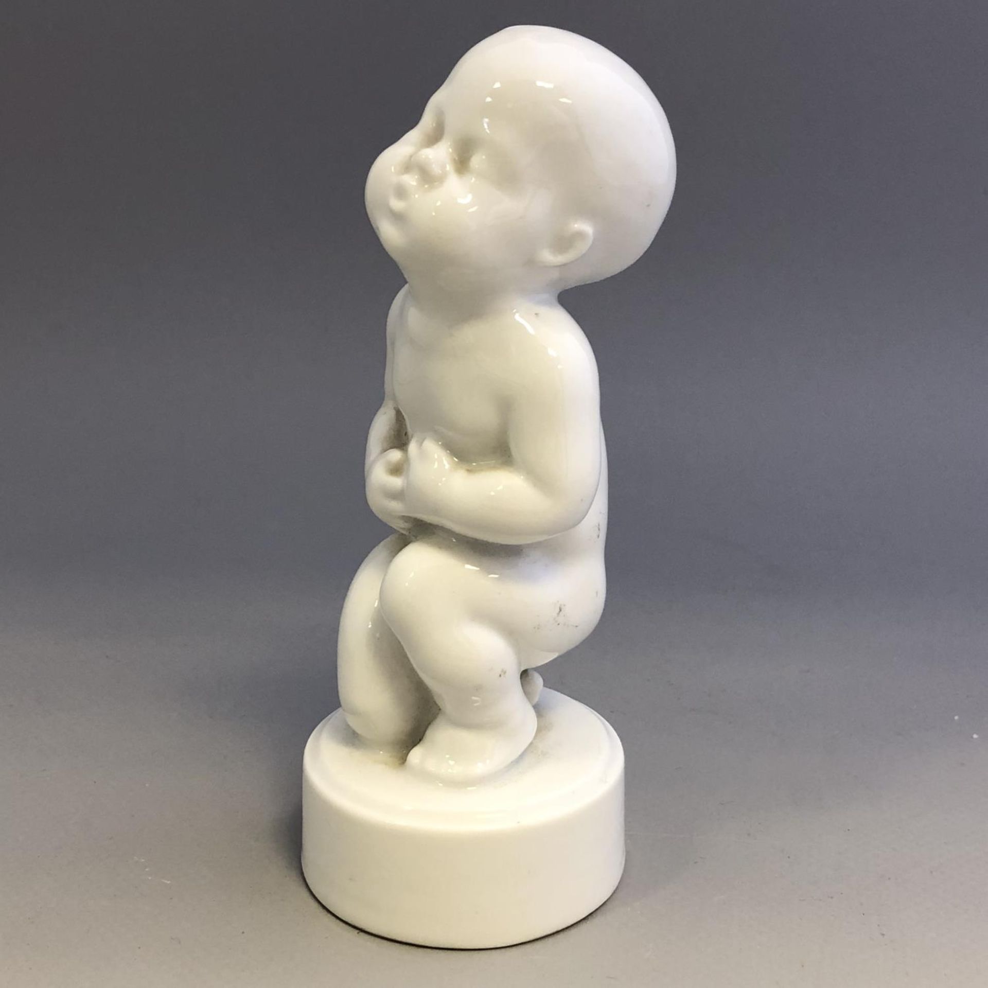 White Porcelain Baby Figurine - Bing & Grondahl - Denmark