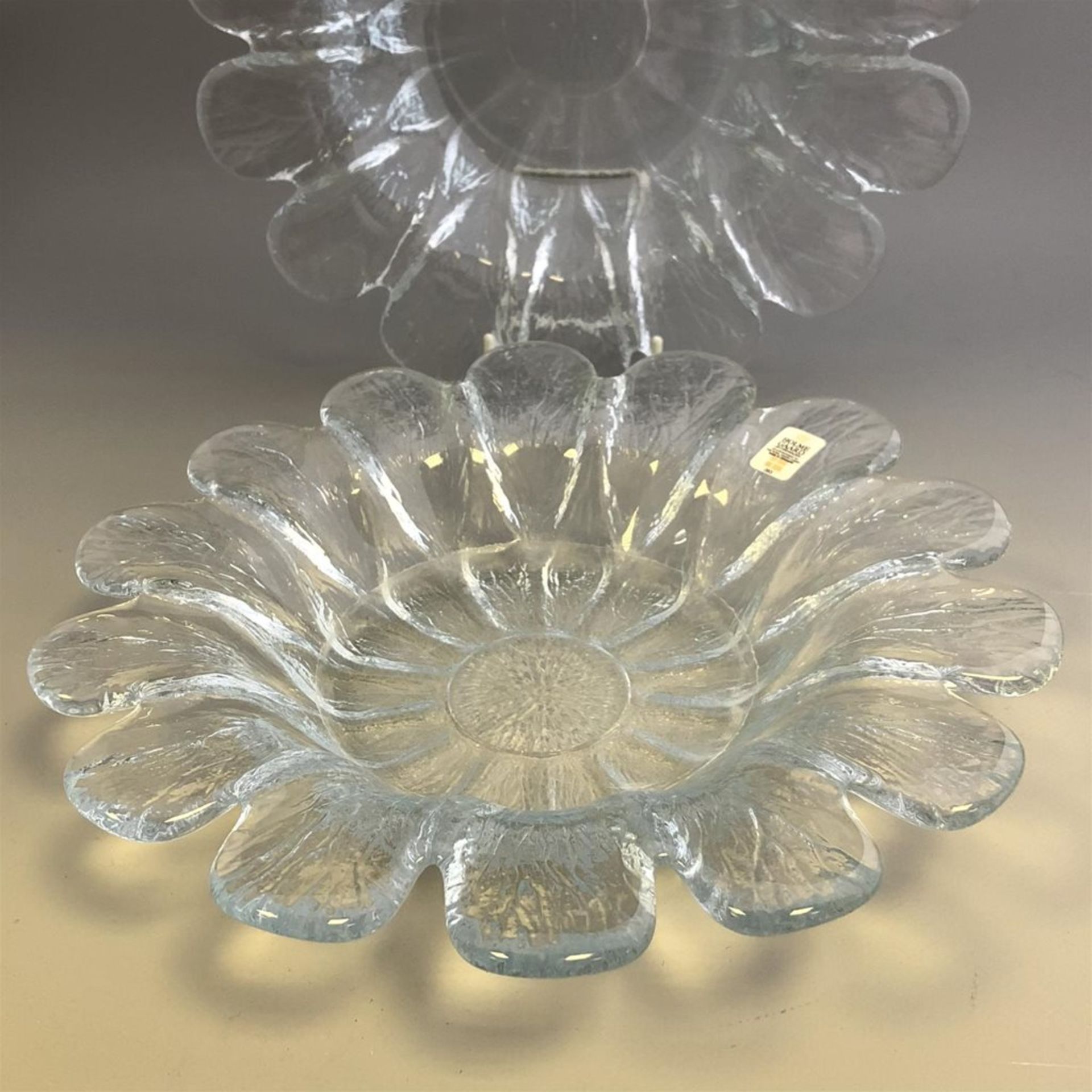 Pair of Art Glass Flower Bowls - Holmegaard - Denmark