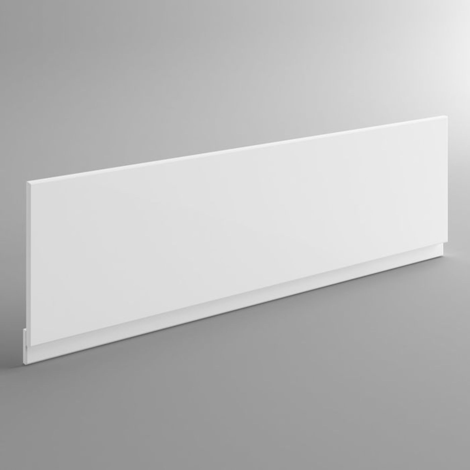 (S190) 1700mm MDF Bath Front Panel - Gloss White. RRP £79.99. 18mm thick durable MDF board - Bild 2 aus 2