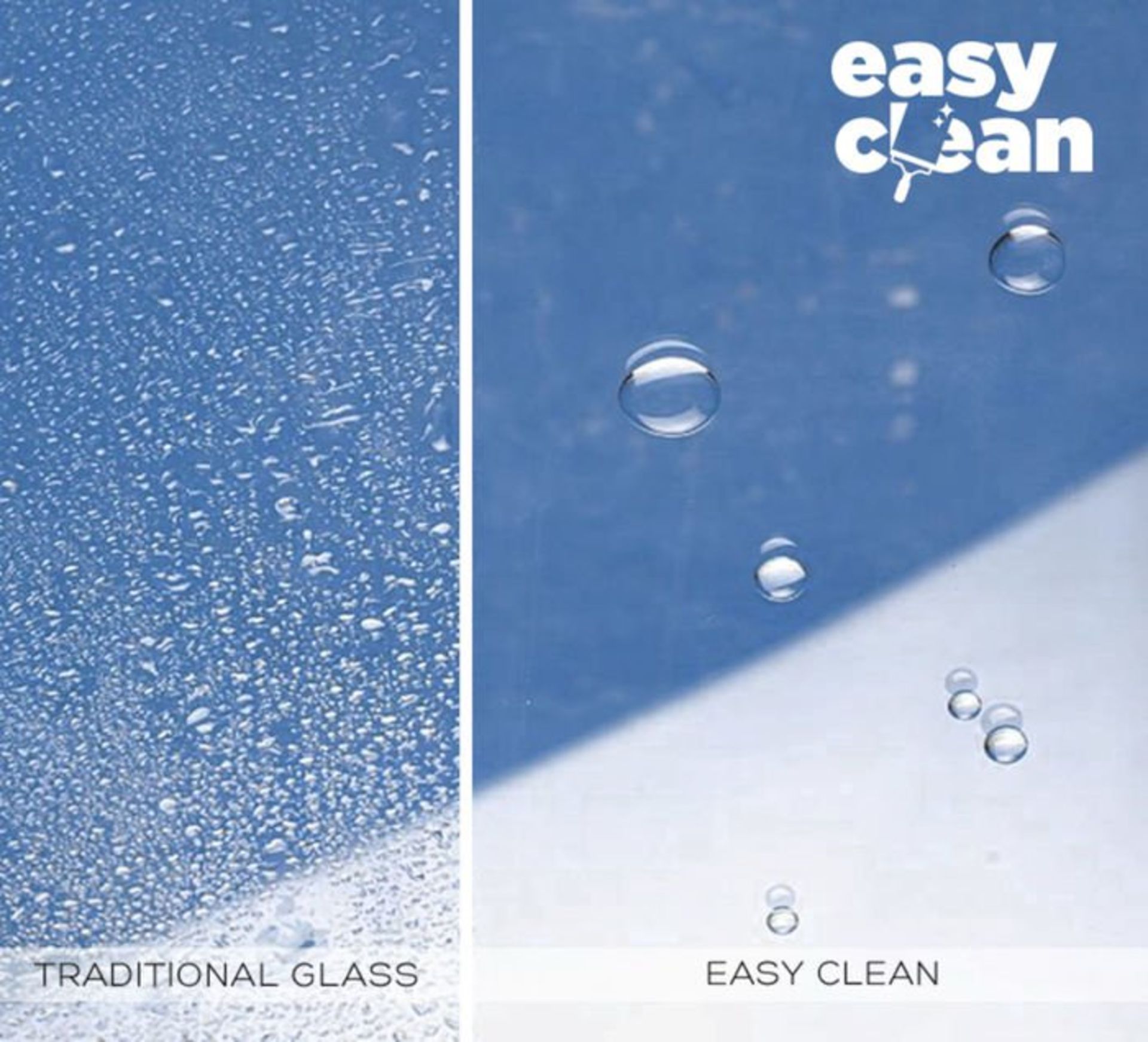 (S124) 1200mm - 8mm - Premium EasyClean Hinged Shower Door 8mm EasyClean glass - Our glass has - Bild 5 aus 6