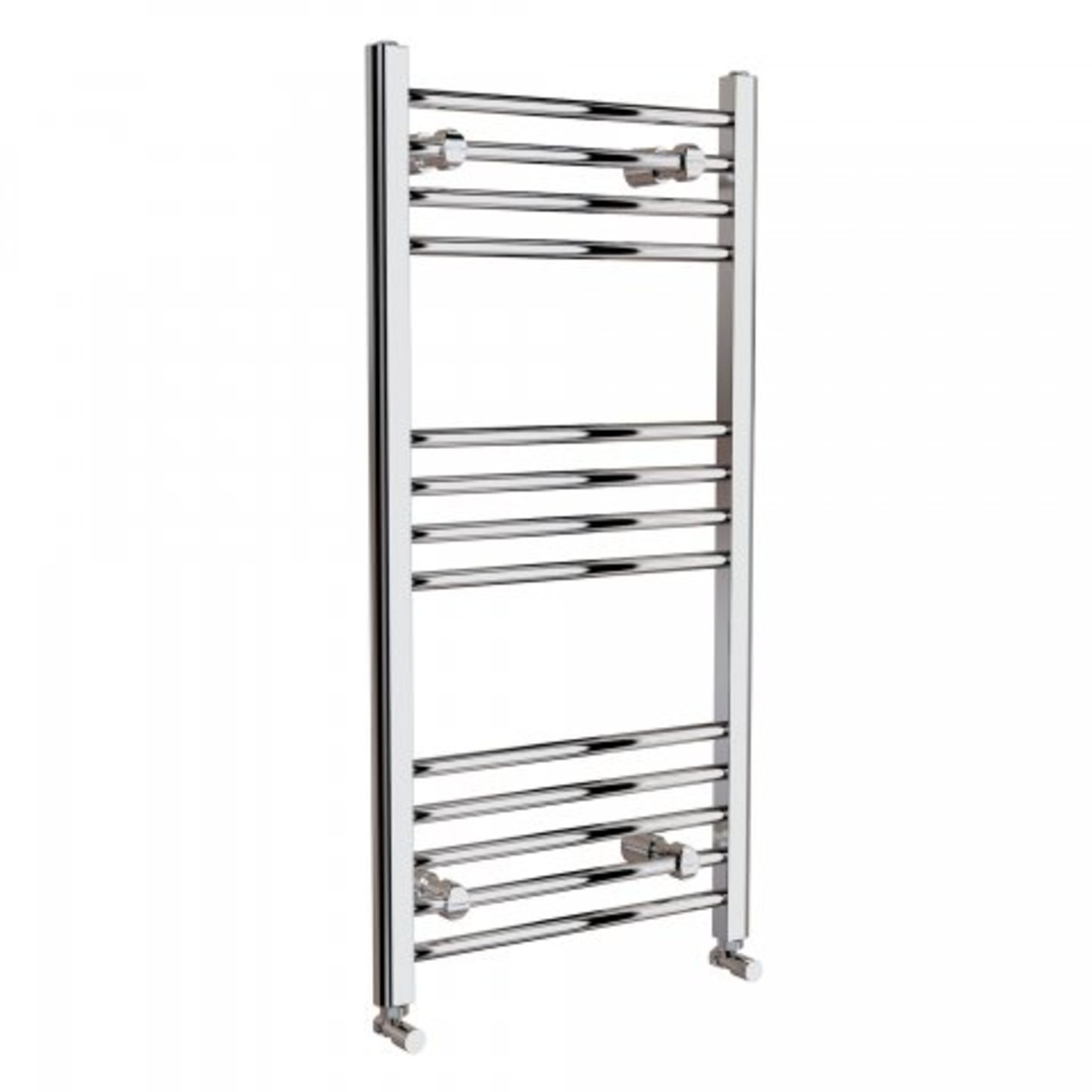 (W291) 1000x500mm - Basic 20mm Tubes - Chrome Straight Rail Ladder Towel Radiator The Natasha - Image 3 of 3