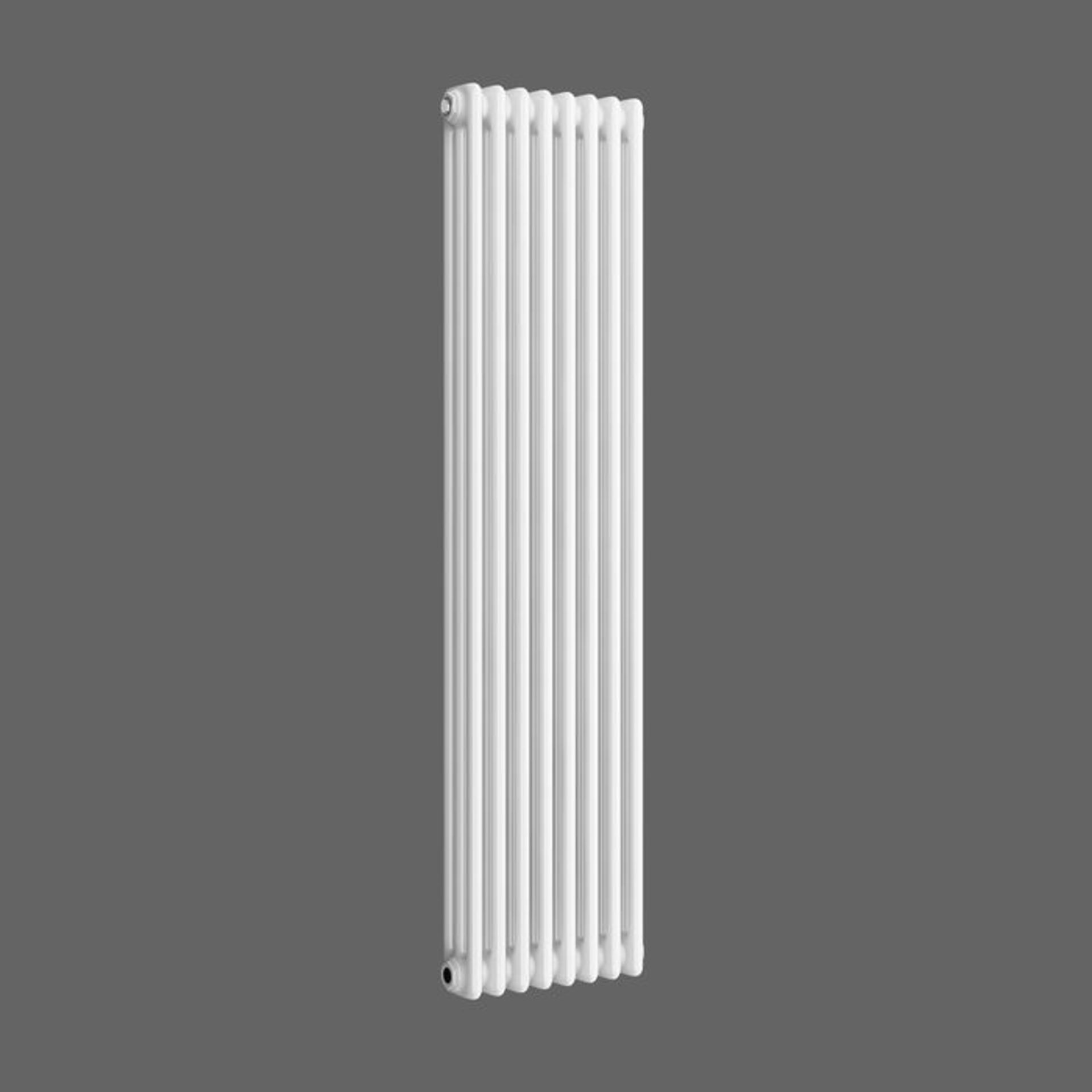 (S6) 1500x380mm White Triple Panel Vertical Colosseum Traditional Radiator RRP £371.99 Low carbon - Bild 4 aus 4