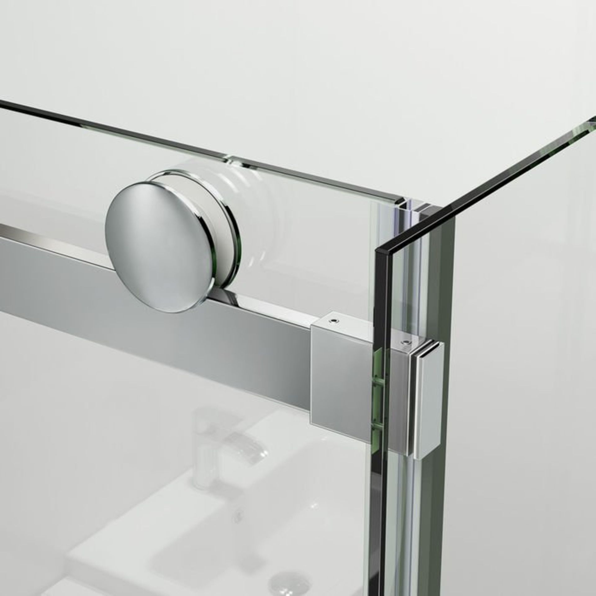 (S17) 1100x800mm - 8mm - Designer Frameless EasyClean Sliding Door Shower Enclosure RRP £674.99 - Image 7 of 8