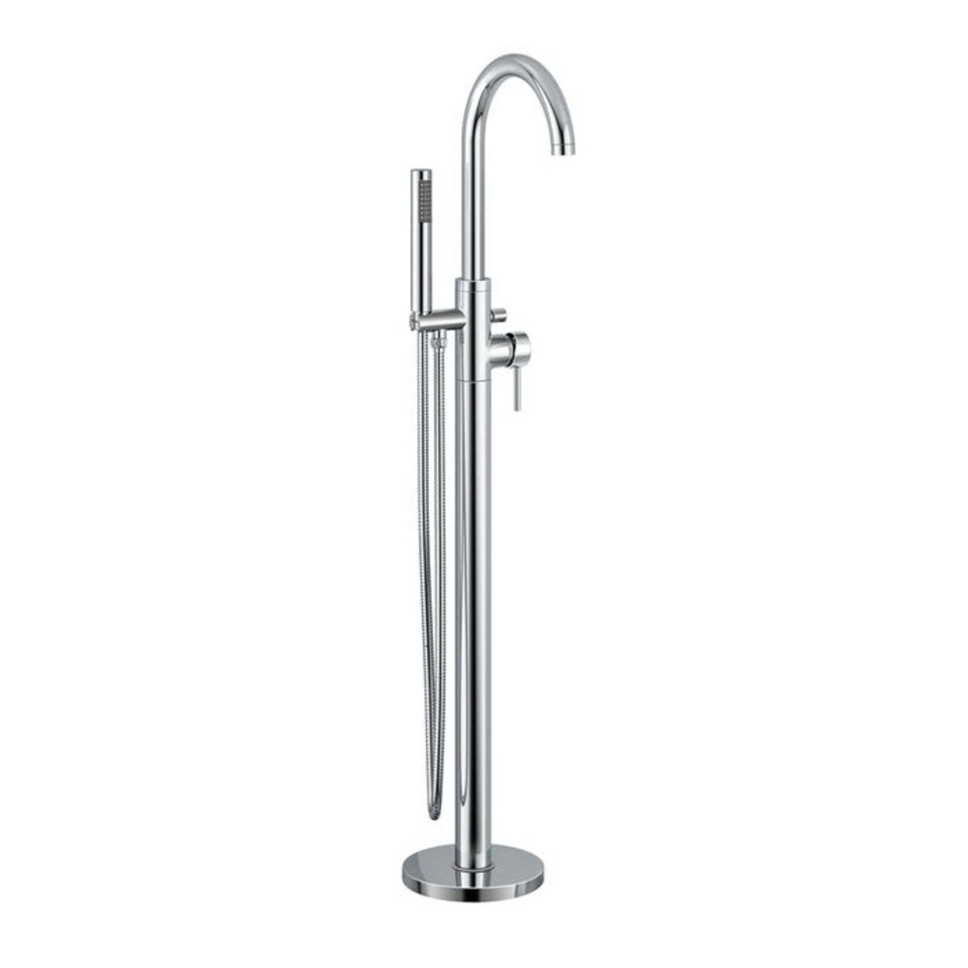 (S4) Gladstone II Freestanding Bath Mixer Tap with Hand Held Shower Head. Enjoy the best of both - Bild 5 aus 5