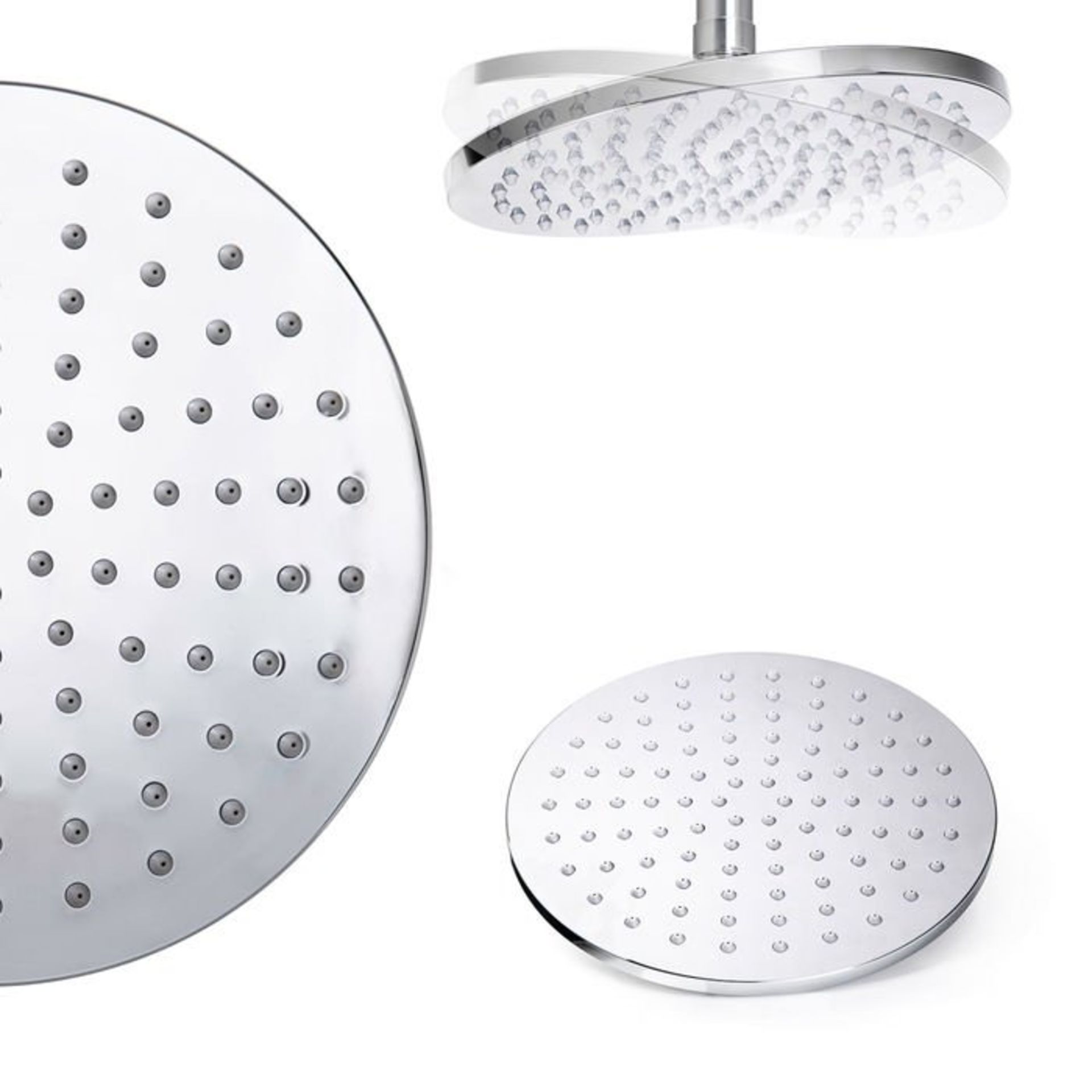 (S86) 200mm Round Head, Riser Rail & Handheld Kit Quality stainless steel shower head with Easy - Image 5 of 7