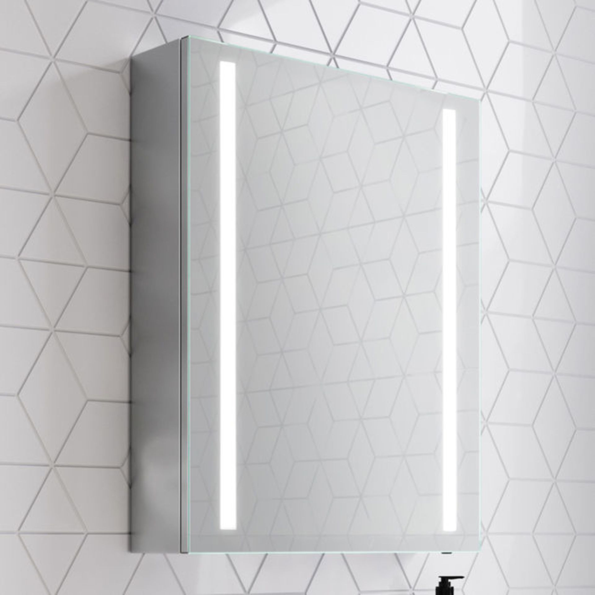 (S13) 500x650mm Dawn Illuminated LED Mirror Cabinet RRP £399.99 Energy efficient LED lighting, - Image 2 of 6