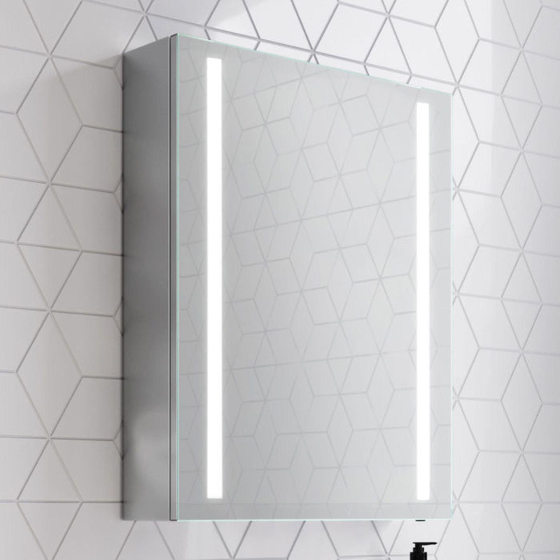 (S13) 500x650mm Dawn Illuminated LED Mirror Cabinet RRP £399.99 Energy efficient LED lighting, - Bild 2 aus 6