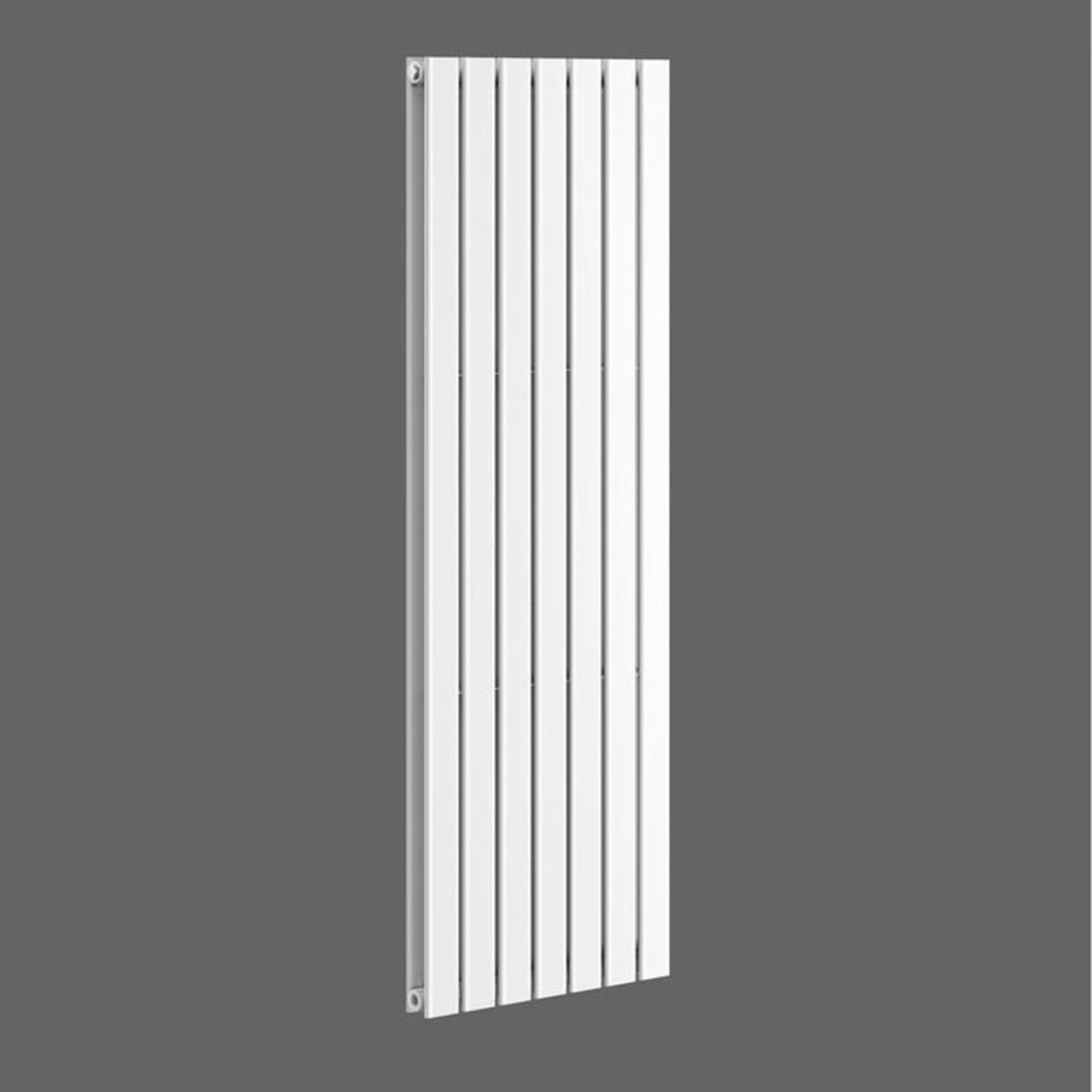 (S67) 1800x532mm Gloss White Double Flat Panel Vertical Radiator RRP £599.99 Low carbon steel, - Image 3 of 3