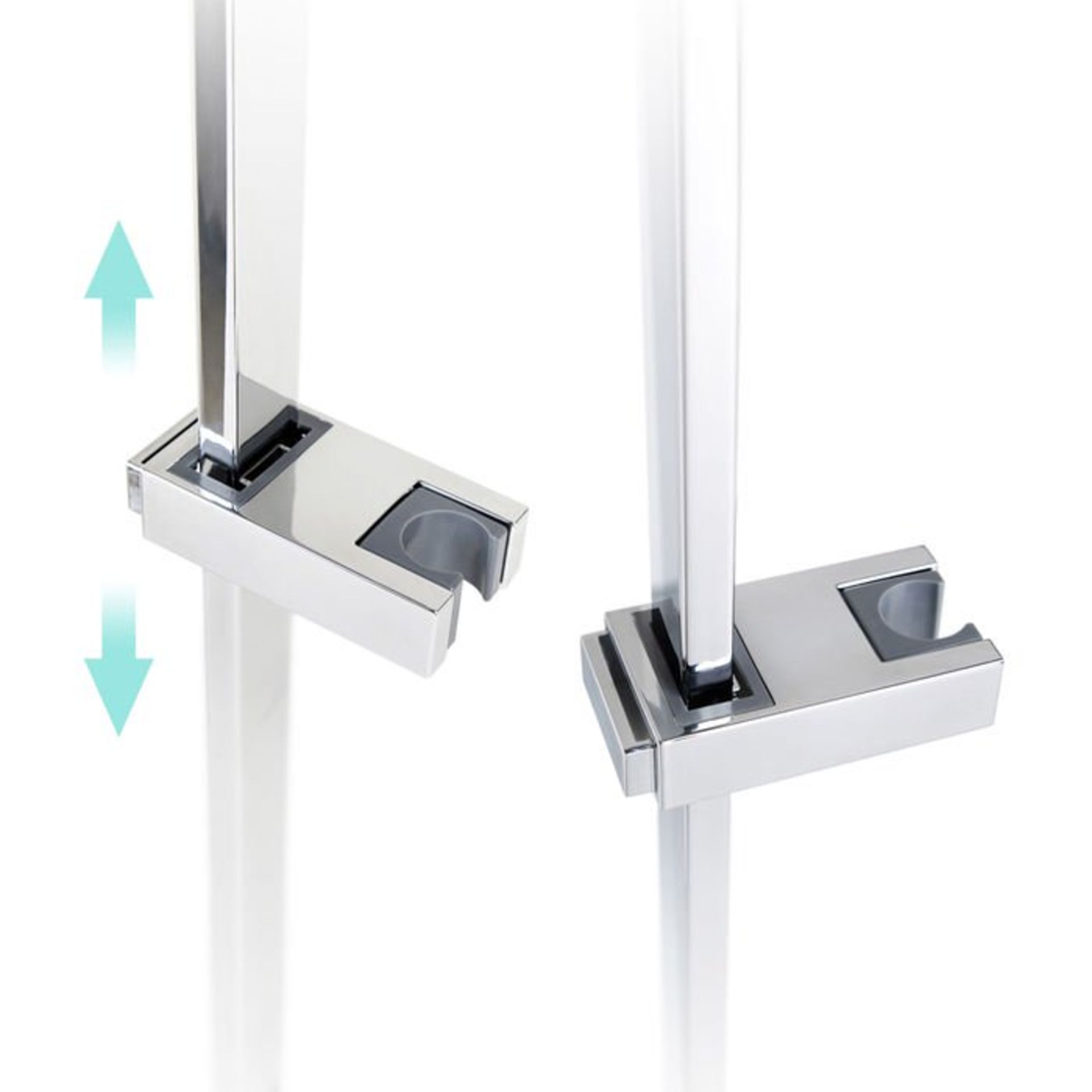 (S45) Square Exposed Thermostatic Shower Kit & Large Head. Style meets function with our gorgeous - Image 5 of 5
