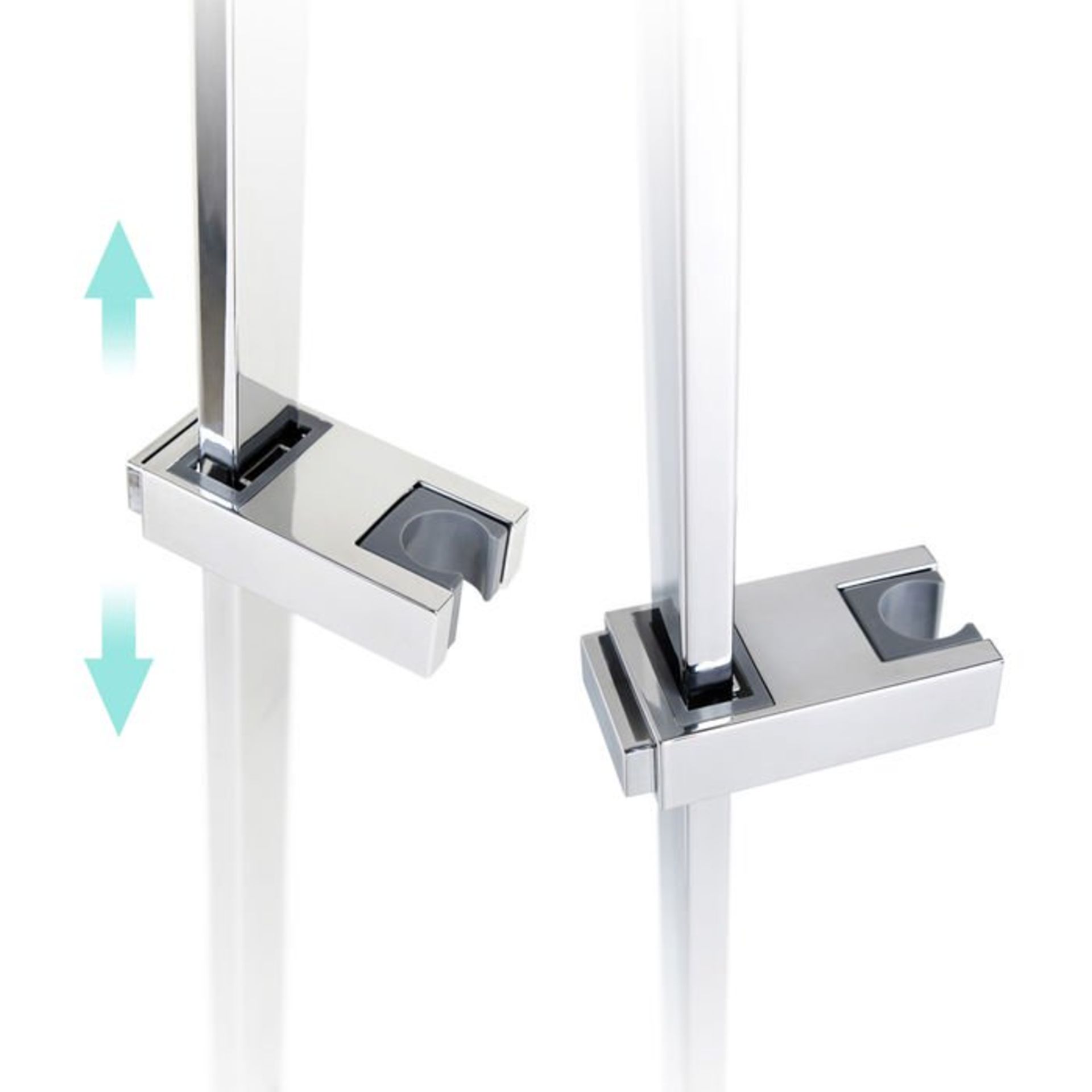 (S45) Square Exposed Thermostatic Shower Kit & Large Head. Style meets function with our gorgeous - Bild 5 aus 5