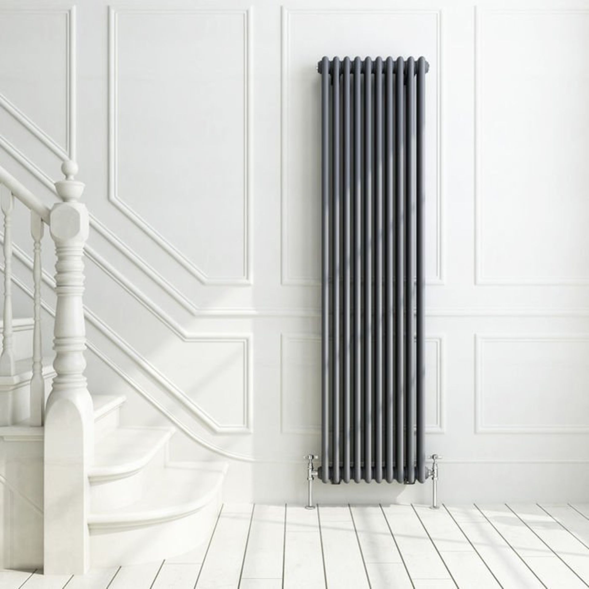 (S70) 1800x468mm Anthracite Triple Panel Vertical Colosseum Traditional Radiator RRP £409.99 - Bild 2 aus 3